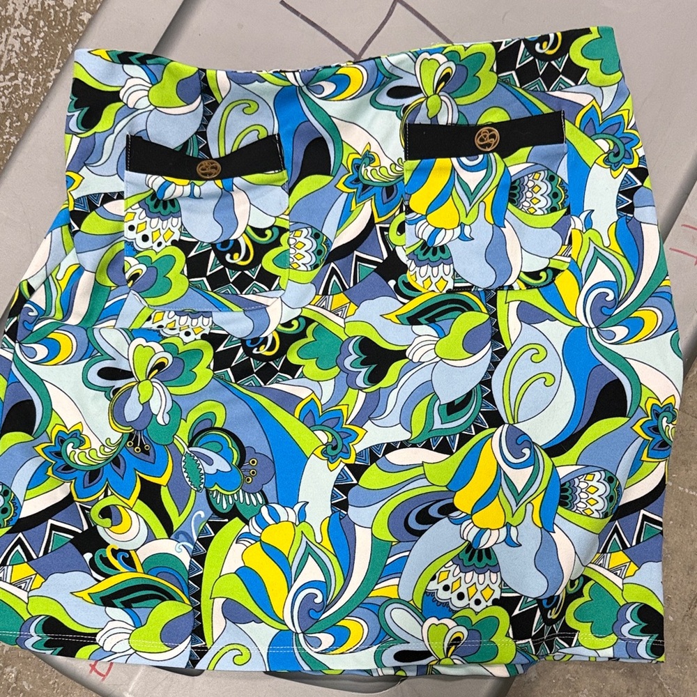 Floral Patterned Skirt - Multicolor